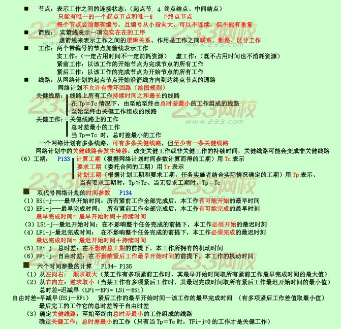 2015年二建《施工管理》考點狂背：施工進(jìn)度管理