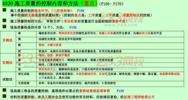 2015年二建《施工管理》考點狂背：施工質(zhì)量管理