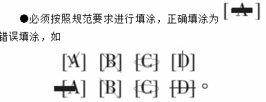 2014年云南省各類成人高等學校招生考試答題卡書寫規(guī)范規(guī)定 