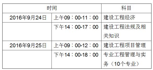 2016年廣西一級(jí)建造師考試時(shí)間