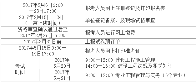 2017年江西二級(jí)建造師報(bào)名入口