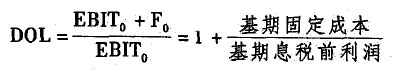 經(jīng)營杠桿與經(jīng)營風(fēng)險