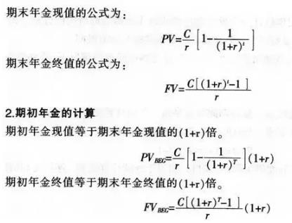 2018銀行從業(yè)《初級個人理財》考試必用公式