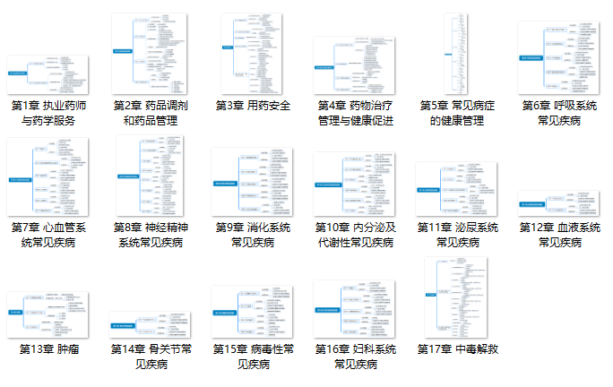 2020年執(zhí)業(yè)藥師《藥學(xué)綜合知識與技能》思維導(dǎo)圖